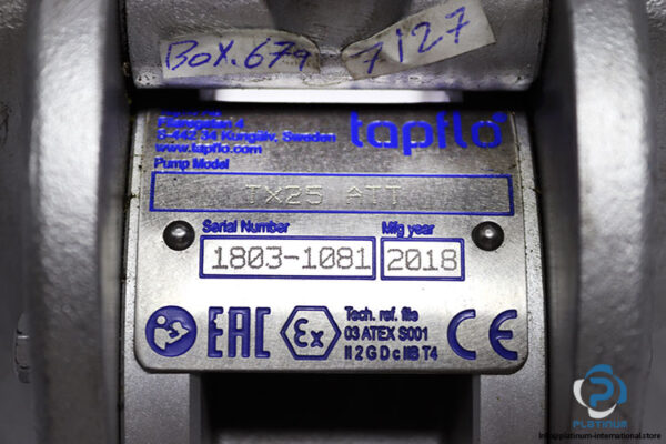tapflow-TX25-ATT-diaphragm-pump-used-3