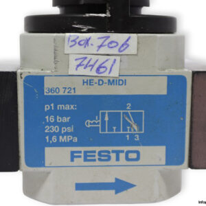 Festo-360721-on_off-valve-with-flange-(used)-1