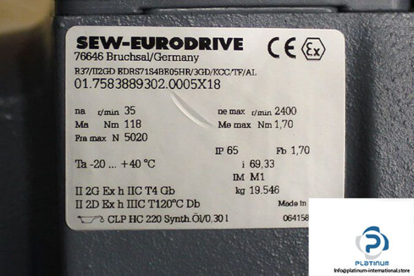 sew-r37_ii2gd-edrs71s4be05hr_3gd_kcc_tf_al-helical-gearmotor-5