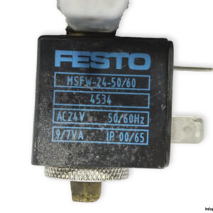 Festo-11968-air-solenoid-valve-with-coil-(used)-2