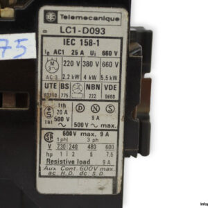 telemecanique-LC1-D093-power-contactor-(used)-1