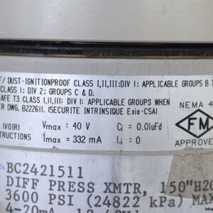bailey-BC2421511-differential-pressure-transmitter-(Used)-2