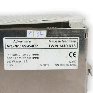 ackermann-TWIN-2410-K13-DC-USV-power-supply-(Used)-2