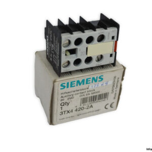 siemens-3TX4-420-2A-auxiliary-contact-block-(new)