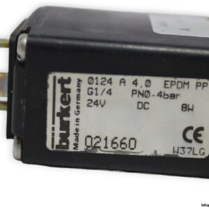 Burkert-0124-A-4.0-EPDM-PP-single-solenoid-valve-(used)-1