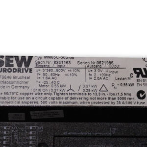 sew-kaz37-dt71d4-bmg-mm05-helical-bevel-gear-motor-used-4