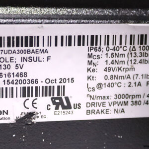 emerson-067UDA300BAEMA-servo-motor-(used)-2