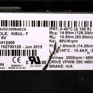 emerson-115UDC300BAECA-servo-motor-(used)-2