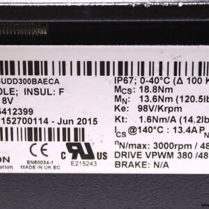 emerson-115UDD300BAECA-servo-motor-(used)-2