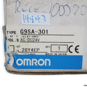 omron-G9SA-301-safety-relay-(New)-3