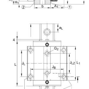 ina-KWSE25-V1-G2-linear-recirculating-ball-bearing-(new)-3