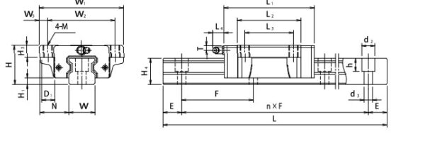 tsubaki-H25LEA-linear-bearing-block-(used)-3