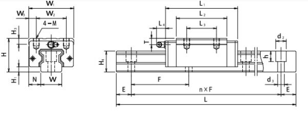tsubaki-H30LER-linear-bearing-block-(used)-3