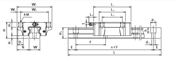 tsubaki-H65LEA-linear-bearing-block-(used)-3