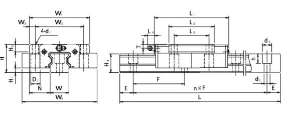 tsubaki-H30TB-linear-bearing-block-(used)-3