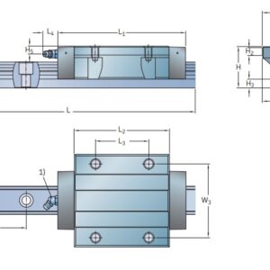 skf-LLTHC-25-LA-T1-P3-linear-guideway-carriage-(new)-6