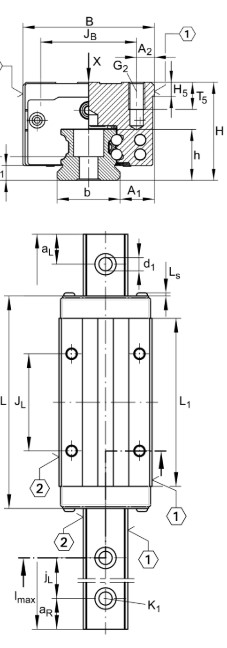 ina-KWVE20BSL-G3V1-linear-recirculating-ball-bearing-(new)-without-carton-4