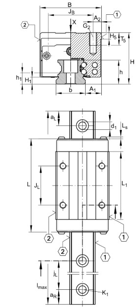 ina-KWVE30-BH-V1-linear-recirculating-ball-bearing-(used)-4