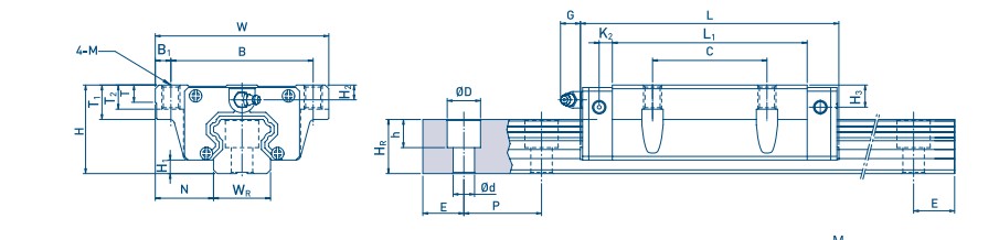 nitek-NFL30CC-Z1-linear-recirculating-ball-guideway-(new)-without-carton-5
