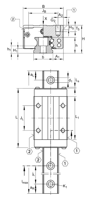 ina-KWVE20BES-V1-linear-recirculating-ball-bearing-(new)-without-carton-4