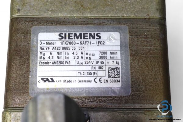 siemens-1FK7060-5AF71-1FG2-servo-motor(used)-2