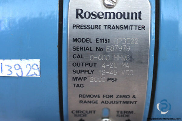 rosemount-E1151DP3E22-differential-pressure-transmitter-(New)-2