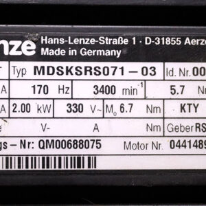 Lenze-MDSKSRS071-03-synchronous-servo-motor(used)-3