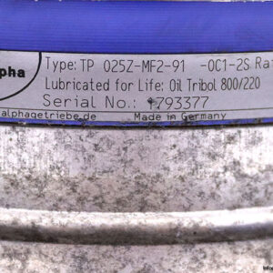 alpha-TP-025Z-MF2-91-0C1-2S-planetary-gearbox(used)-2