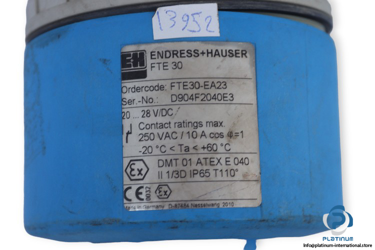 endress-hauser-FTE30-EA23-point-level-limit-switch-(Used)-3