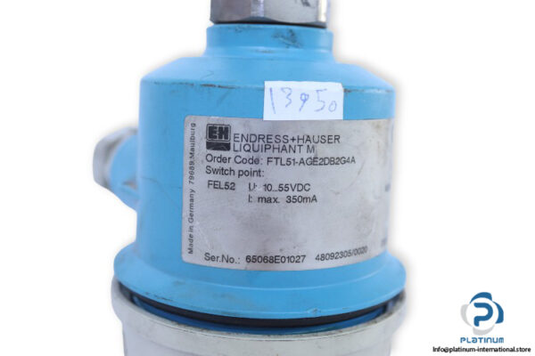 endress-hauser-LIQUIPHANT-M-FTL51-AGE2DB2G4A-vibronic-point-level-switch-(Used)-2
