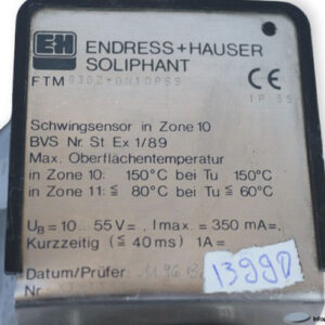 endress-hauser-SOLIPHANT-FTM-930Z-GN1DPSS-point-level-limit-switch-(Used)-1