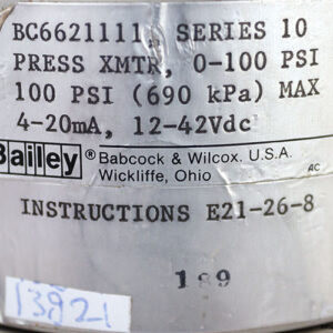 bailey-BC6621111-differential-pressure-transmitter-(New)-2
