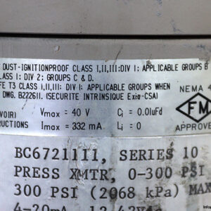 bailey-BC6721111-differential-pressure-transmitter-(Used)-2