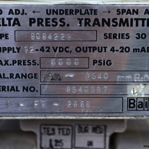 bailey-BQ84221-differential-pressure-transmitter-(Used)-6