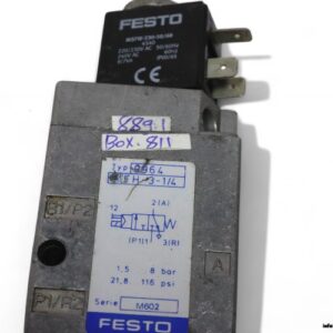 Festo-9964-single-solenoid-valve-230-vac(used)-2