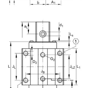 ina-KWVE25-H-G3-V1-linear-recirculating-ball-bearing-(used)-3