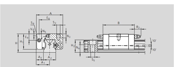 rexroth-star-1662-114-10-ball-runner-block-(used)-4
