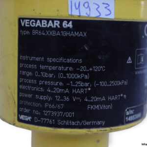 vega-BR64.CABB1GHKMAX-hydrostatic-pressure-transmitter-(Used)-2