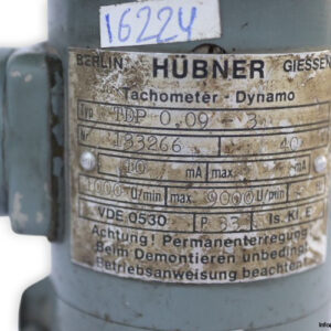 hubner-berlin-TDP-009-3-tachogenerator(used)-2