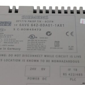 siemens-6AV6-642-0DA01-1AX1-touch-panel-(used)-2