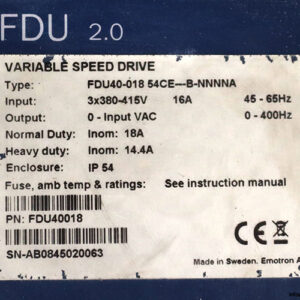 lenze-FDU40-018-54CE-B-NNNNA-variable-speed-drive-(Used)-3