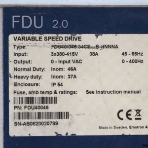 lenze-FDU40-046-54CE-B-NNNNA-variable-speed-drive-(Used)-4