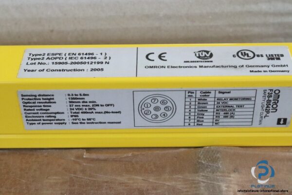 omron-F3S-B542P-safety-light-curtain-(new)-8