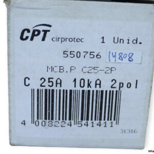 cpt-cirprotec-MCB.P-C25-2P-miniature-circuit-breaker-(New)-4
