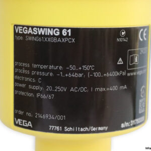 vega-VEGASWING-61-SWING61XXGBAXPCX-vibrating-point-level-sensor-(New)-5