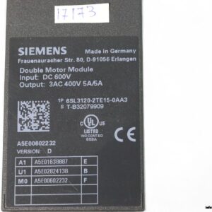 siemens-6SL3120-2TE15-0AA3-double-motor-module-used-2