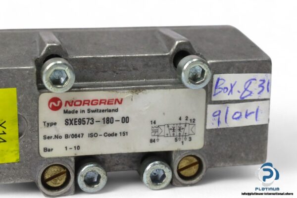 Norgren-SXE9573-180-00-single-solenoid-valve-with-coil(used)-3