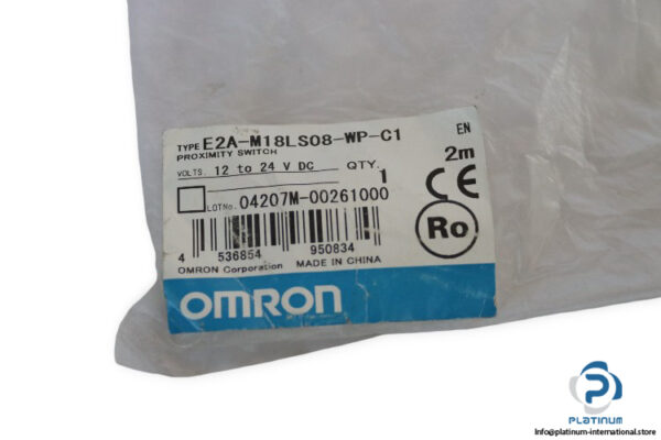 omron-E2A-M18LS08-WP-C1-inductive-proximity-switch-sensor-(new)-2