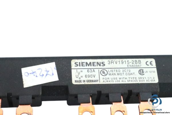 siemens-3RV1915-2BB-busbar-modular-spacing-(used)-1