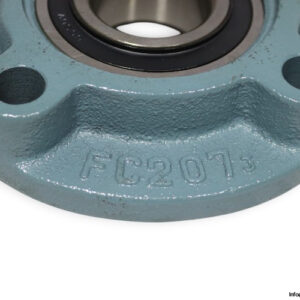 koyo-UCFC207-J-round-flange-ball-bearing-unit-new-carton-1